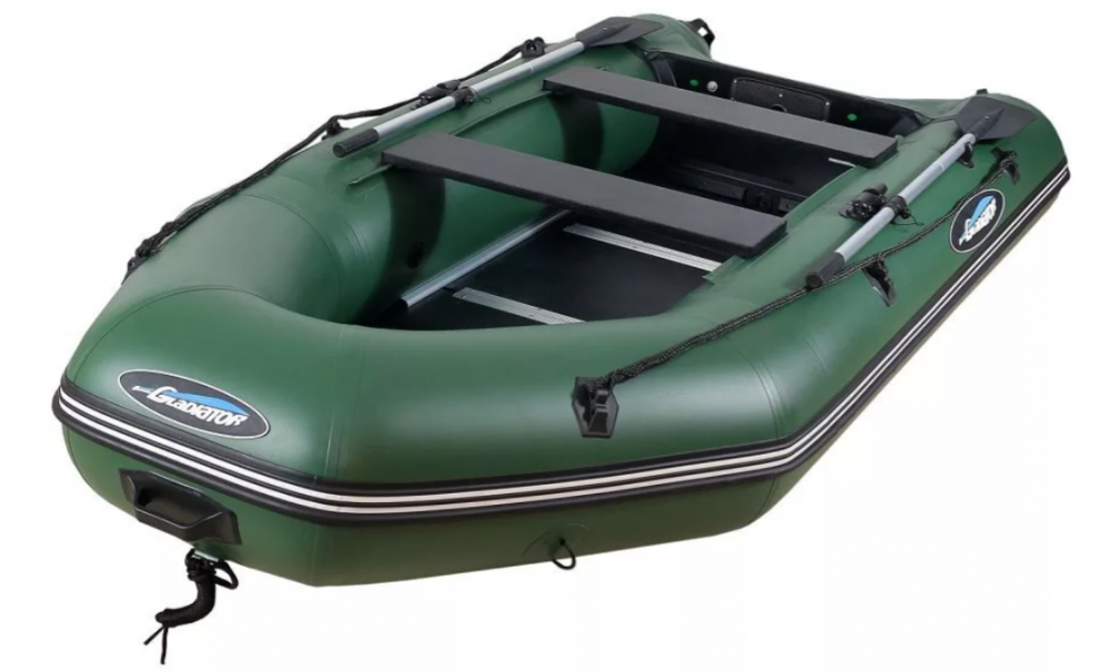 МОТОРНО-ГРЕБНАЯ ЛОДКА ПВХ GLADIATOR А 340 ТК С ФАНЕРНЫМ ПОЛОМ в Тобольске