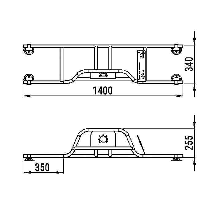Стойка рулевая с бортовым креплением малая в Тобольске