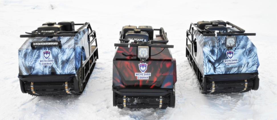 Мотобуксировщик Irondog (Железная собака) M500 20  Камуфляж Охотник в Тобольске