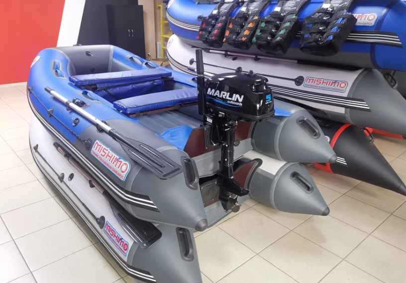 КОМПЛЕКТ ЛОДКА MISHIMO LITE 315 + МОТОР 5л.с в Тобольске