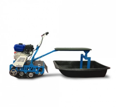 Мотобуксировщик НЕВА МС-1К с санями и сиденьем в Тобольске