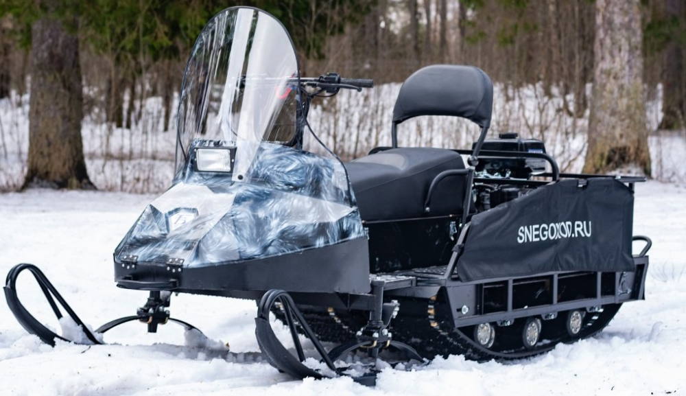 Миниснегоход Бурлак Егерь Экспедитор 15 л.с. , реверс, тормоз, капот белый в Тобольске
