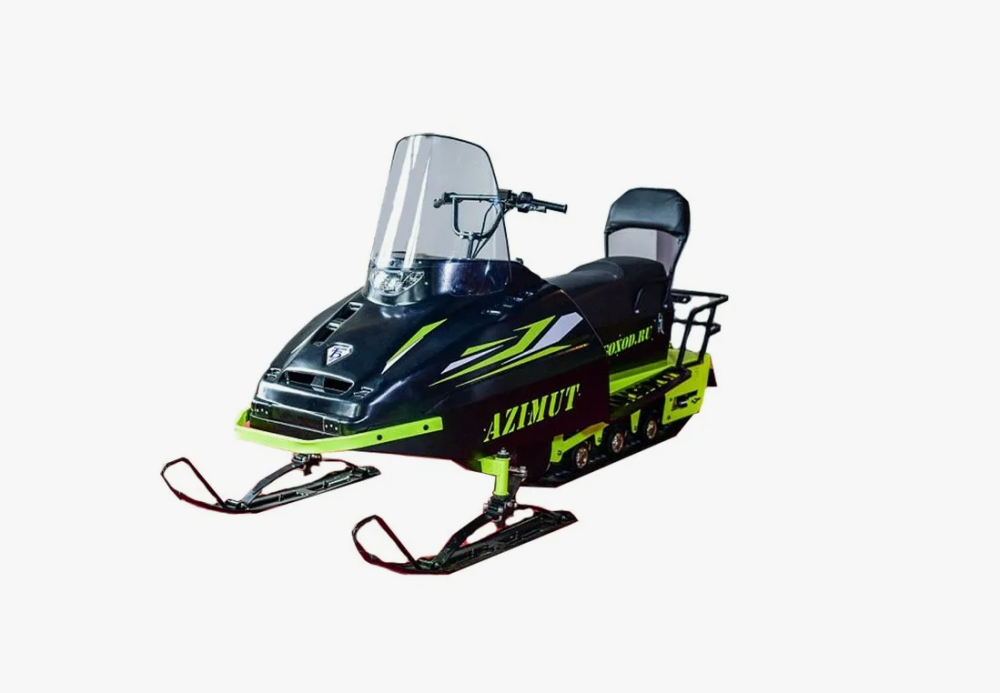 Миниснегоход Бурлак Азимут 20 л.с. , эл.запуск, реверс, тормоз гидравл, капот черный в Тобольске