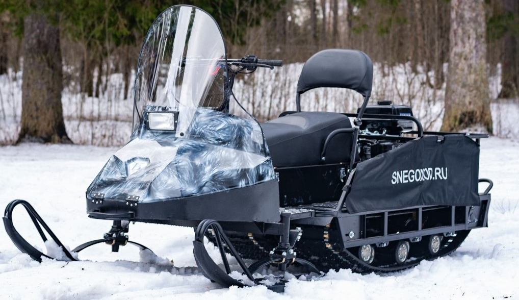 Миниснегоход Бурлак Егерь Экспедитор 15 л.с. , реверс, тормоз, капот белый в Тобольске