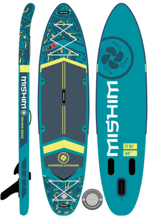 SUP (САП) Доска MISHIMO PRO-MAX Light Teal 11’ (335см) в Тобольске