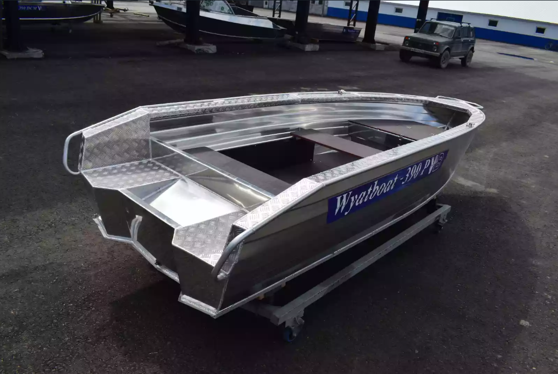 Алюминиевая лодка Wyatboat-390Р Увеличенный борт в Тобольске