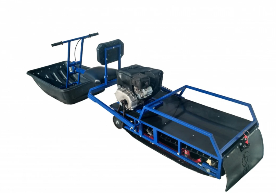 Мотобуксировщик толкач Альбатрос-XL8 с модулем. С фарой, тележки в Тобольске