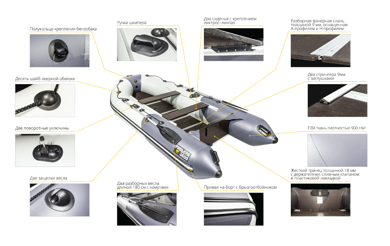 Лодка Ривьера Компакт 3600 СК в Тобольске