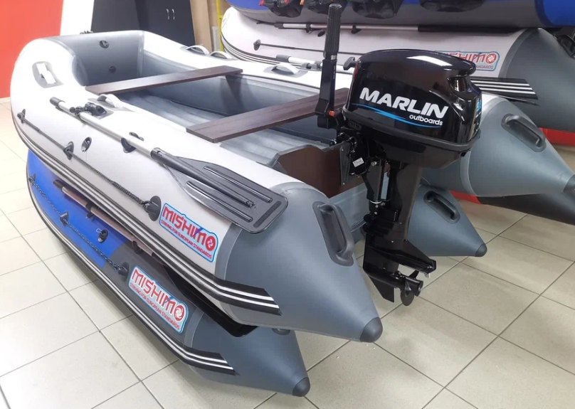 КОМПЛЕКТ ЛОДКА MISHIMO LITE 335 + МОТОР 9,8 Л.С. в Тобольске