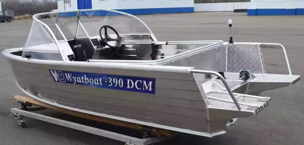 Алюминиевая лодка Wyatboat-390 DCM Увеличенный борт в Тобольске