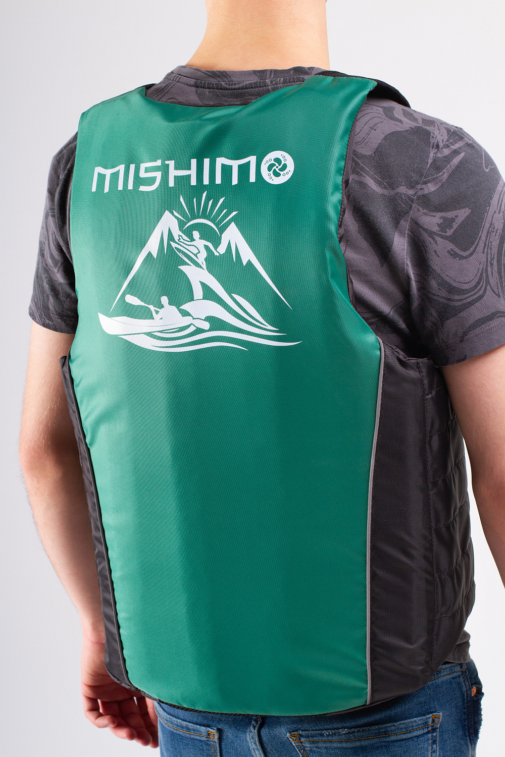 Жилет спасательный MISHIMO PRO Премиум качества Черно-зеленый в Тобольске