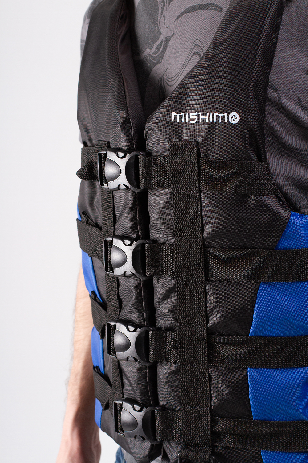 Жилет спасательный MISHIMO PRO Премиум качества Черно-синий в Тобольске